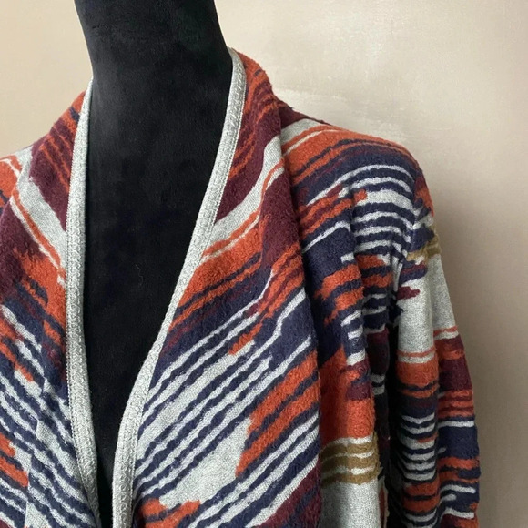 LUCKY brand open cardigan sweater car coat Aztec Southwest style sz XS boho chic - Picture 7 of 16
